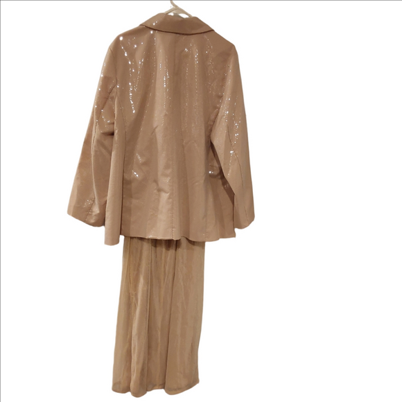 A New Day Beige Sequin Blazer & Maxi Dress XXL - Picture 3 of 15